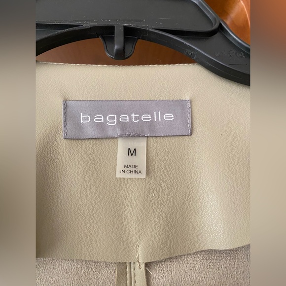BAGATELLE faux leather draped jacket new with tags size medium - Picture 6 of 9